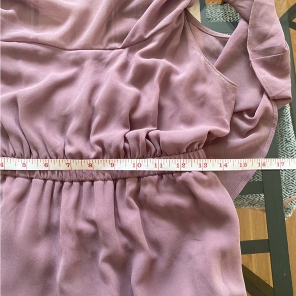 Show Me Your Mumu Antique Rose Chiffon Caitlin Ruffle Maxi Dress L - Picture 10 of 15